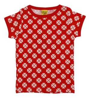 Clover Poppy Whero Red Tee (8 - 13 years)