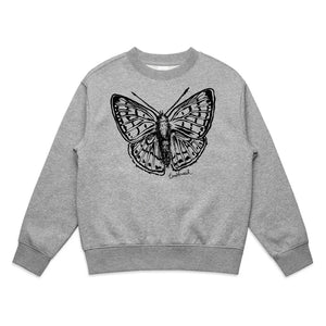 Pepe para riki/Copper butterfly (Grey Marle) Sweatshirt (2-12 years)